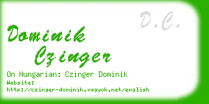 dominik czinger business card